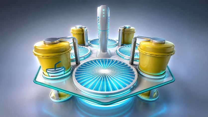 Drone Top View - Hexagonal Platform